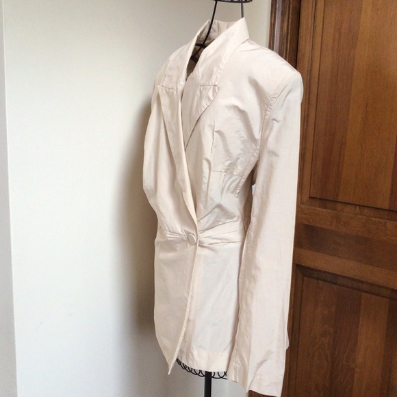 & other stories cotton blend jacket, New, ivory, size 42 - Picture 4 of 8